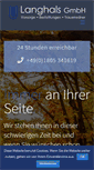 Mobile Screenshot of langhals-gmbh.com