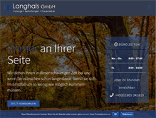 Tablet Screenshot of langhals-gmbh.com